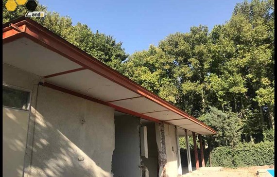 نمای ویلا با سمنت برد و بتن اکسپوز