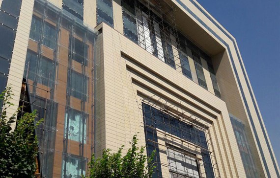 پروژه ماتیامال با نمای سمنت برد و ترموود