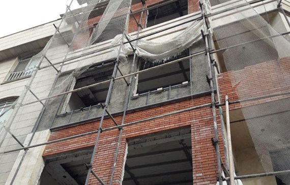 اجرای چوب ترموود بلوار فردوس