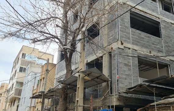 سمنت برد در ساختمان اداری کرج