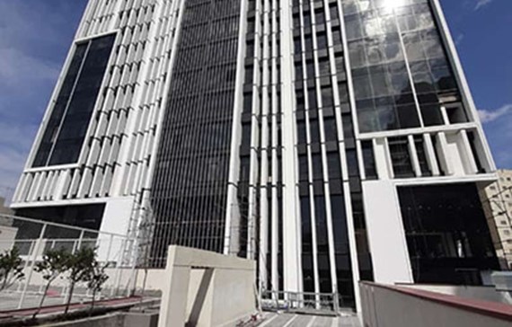 نمای پارک علم و فناوری با سمنت برد