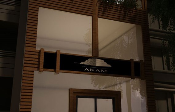 نمای ساختمان با ترموود و شیشه فریم لس