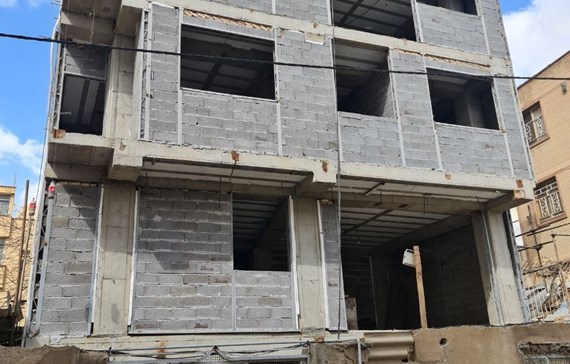 سمنت برد در ساختمان اداری کرج