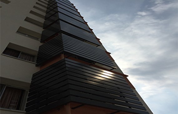 اجرای نمای کامپوزیت در مجتمع مسکونی نوآور