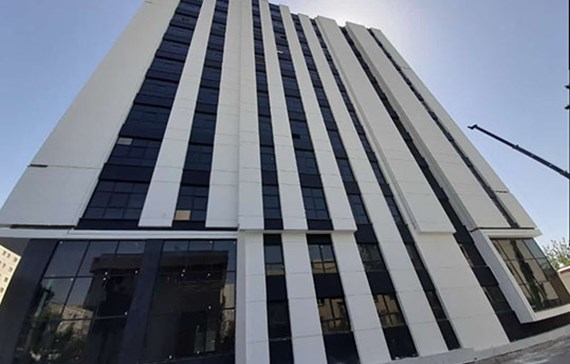 نمای پارک علم و فناوری با سمنت برد