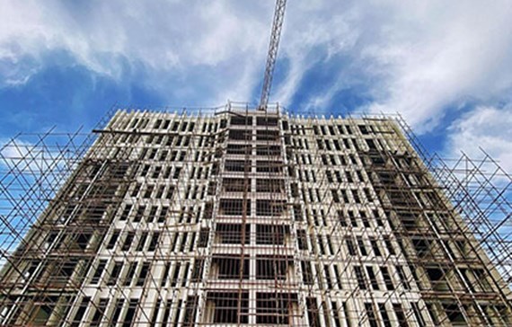 نمای پارک علم و فناوری با سمنت برد