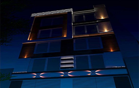 نمای ترموود و کامپوزیت در ساختمان مسکونی تجریش