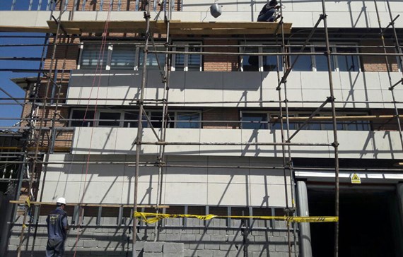 پروژه بازسازی شرکت آذین تنه با ورق سمنت برد