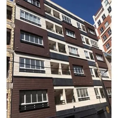 نمای سمنت برد طرح چوب برای دور پنجره